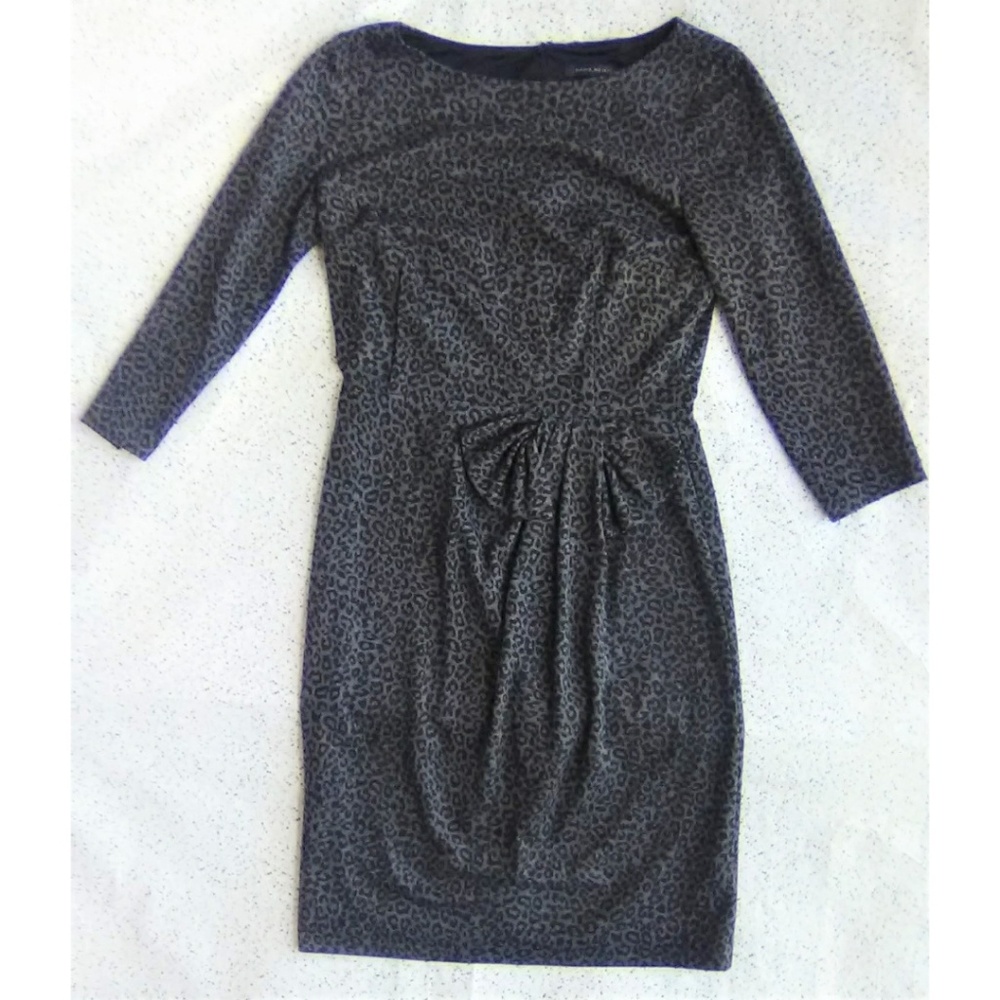 David Meister Leopard Print Dress sz 8
